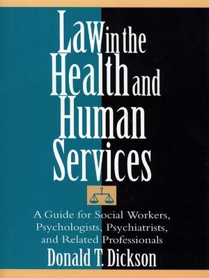 cover image of Law in the Health and Human Services